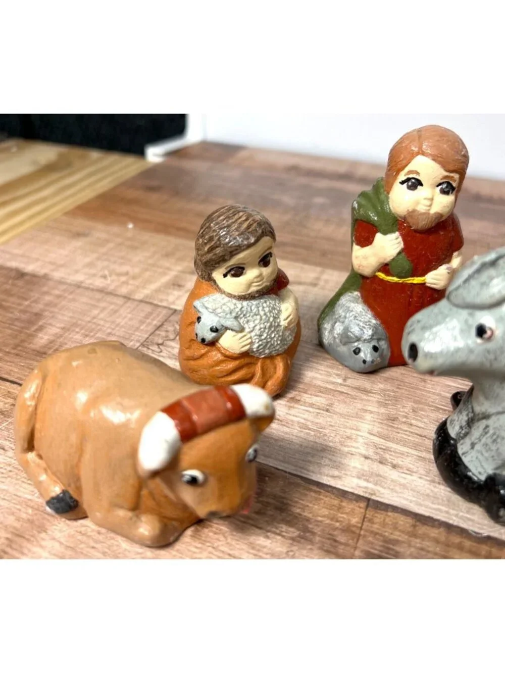 12-Piece Hand-Painted Pre-Cast Ceramic Nativity Set